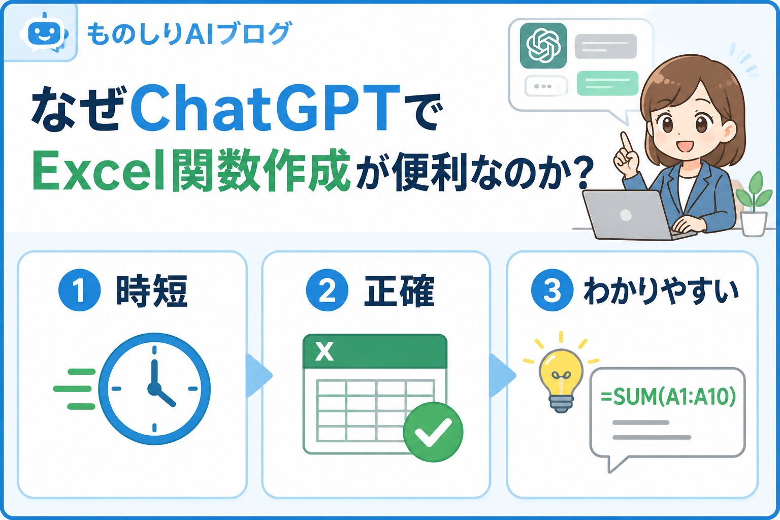 AI活用 なぜChatGPTでExcel関数作成が便利なのか?
