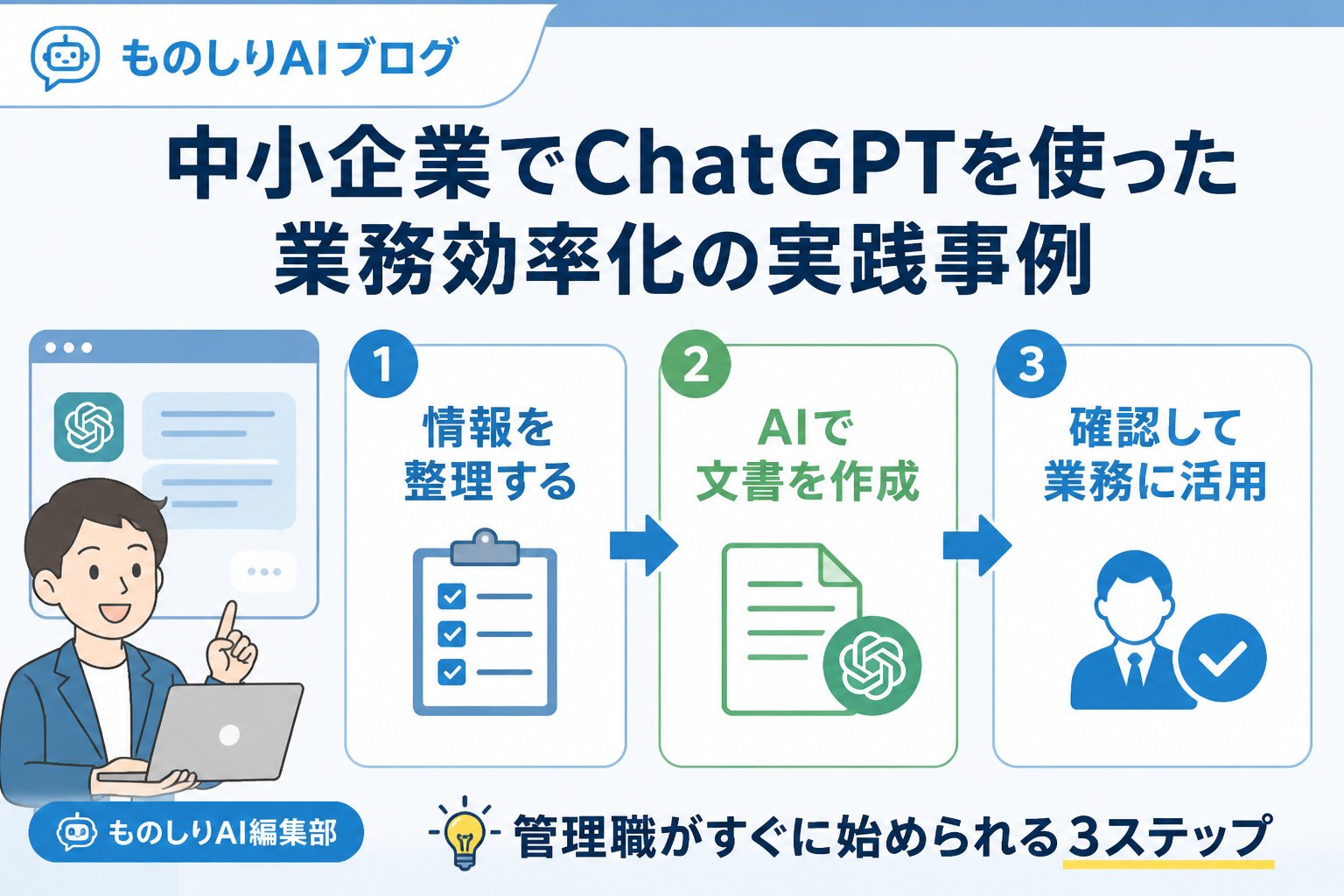 業務効率化 中小企業でChatGPTを使った業務効率化の実践事例