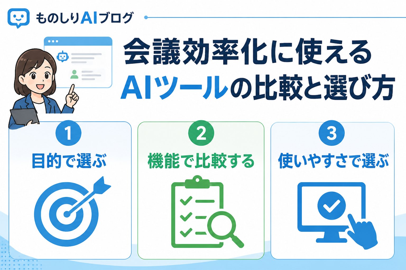 業務効率化 会議効率化に使えるAIツールの比較と選び方