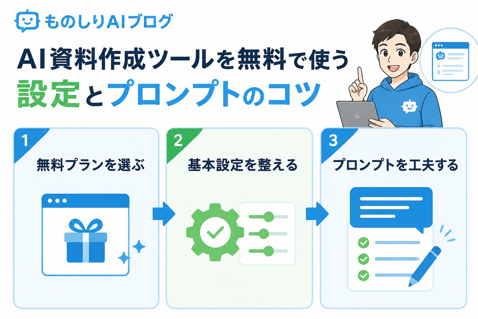 AIツール AI資料作成ツールの無料で使う際の設定とプロンプトのコツ