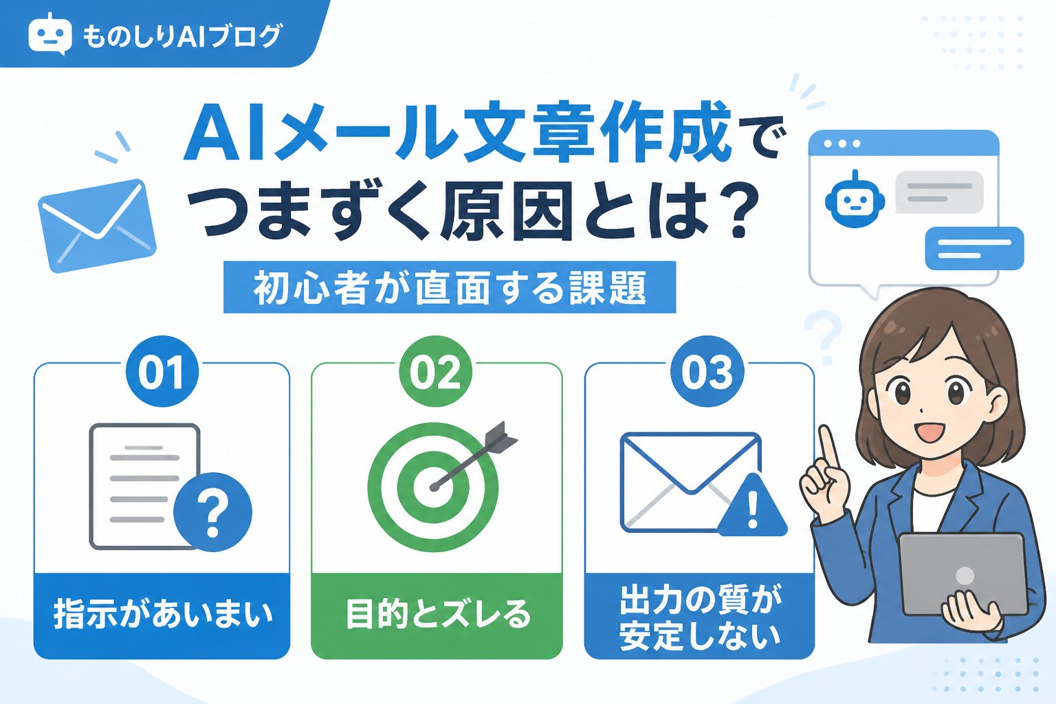 AI活用 AIメール文章作成でつまずく原因とは?初心者が直面する課題