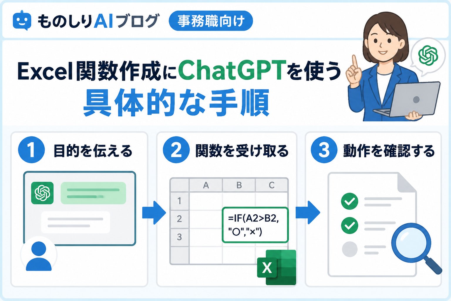 AI活用 Excel関数作成にChatGPTを使う具体的な手順