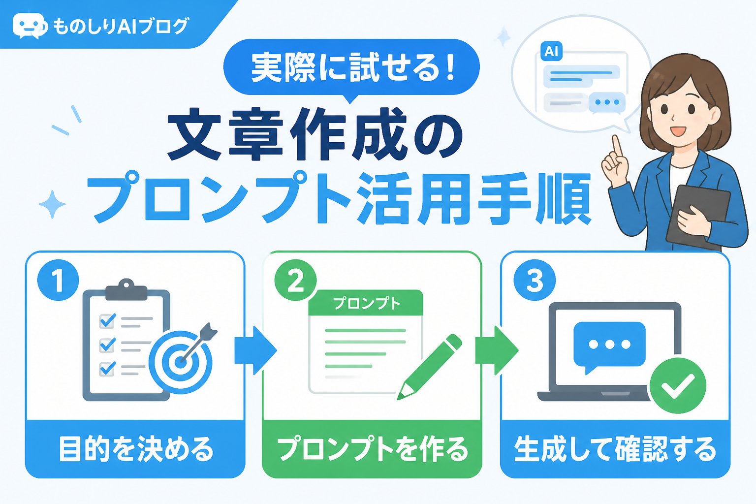 プロンプト 実際に試せる!文章作成のプロンプト活用手順