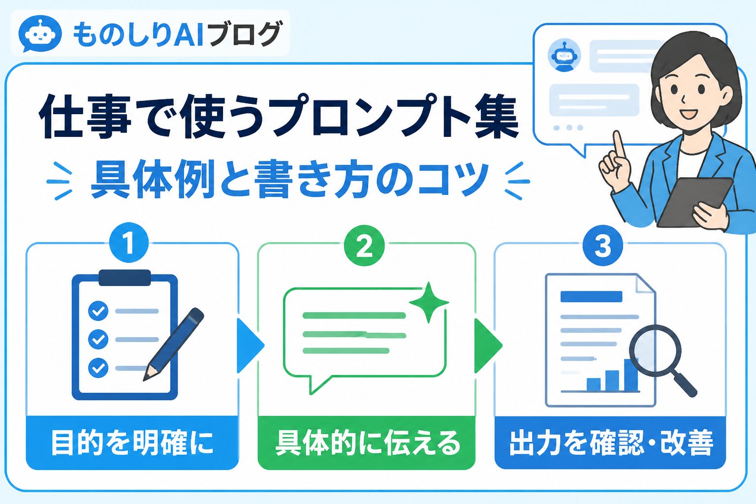 プロンプト 仕事で使うプロンプト集：具体例と書き方のコツ