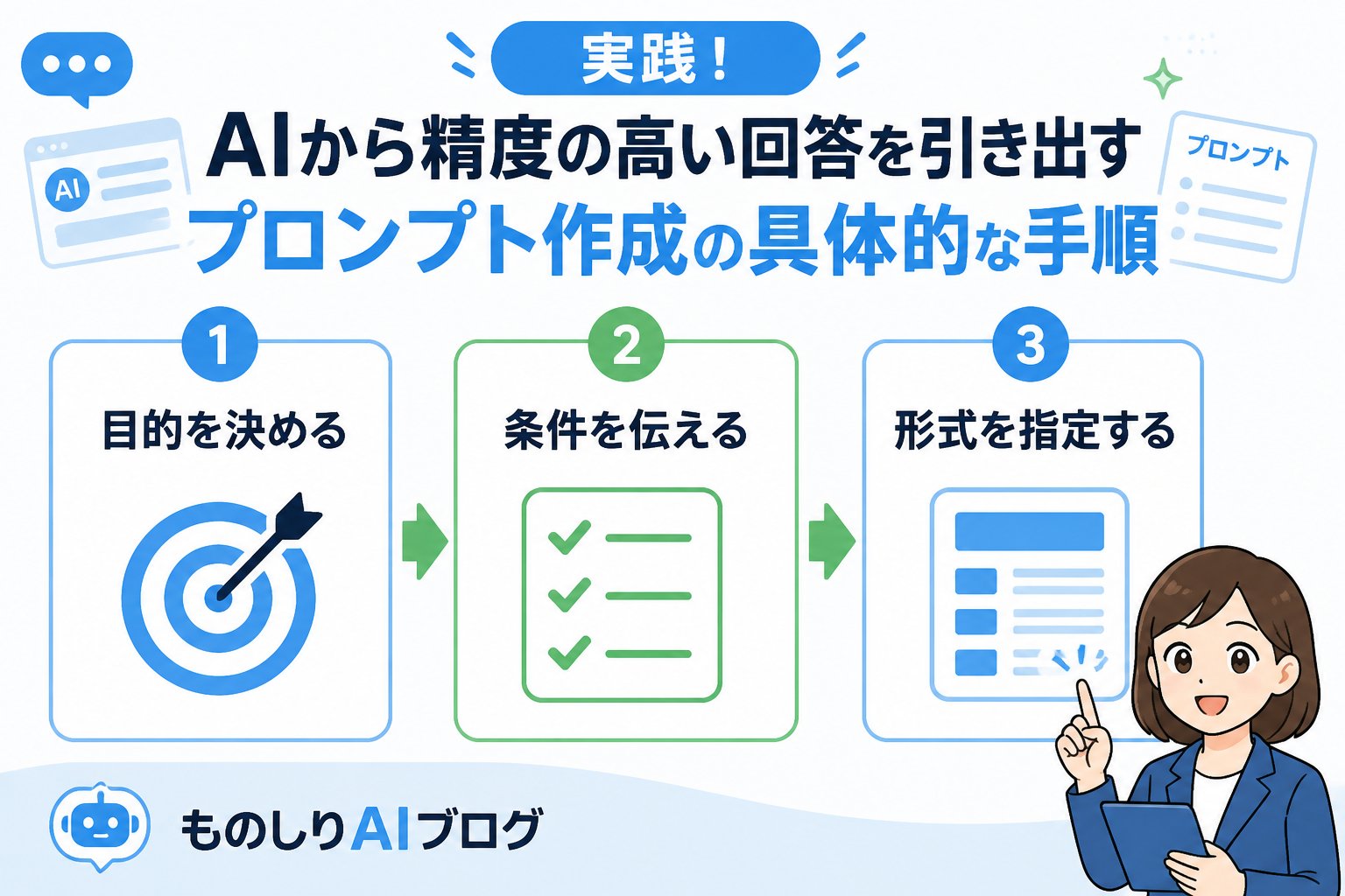 プロンプト 実践！AIから精度の高い回答を引き出すプロンプト作成の具体的な手順