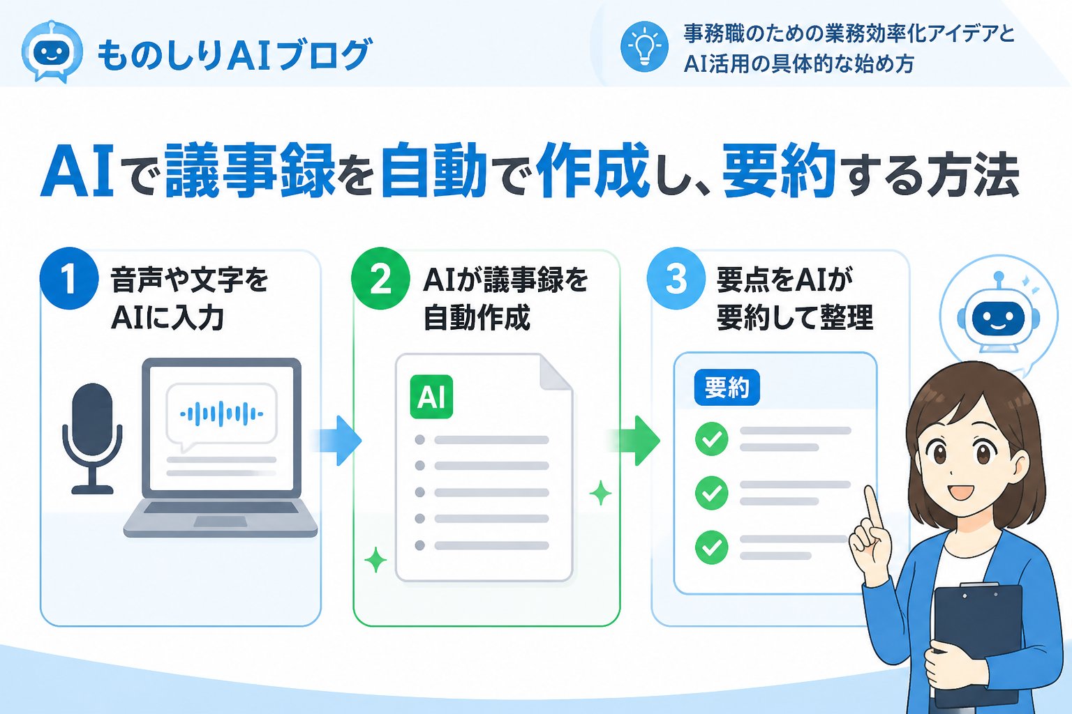 業務効率化 AIで議事録を自動で作成し、要約する方法とおすすめツール