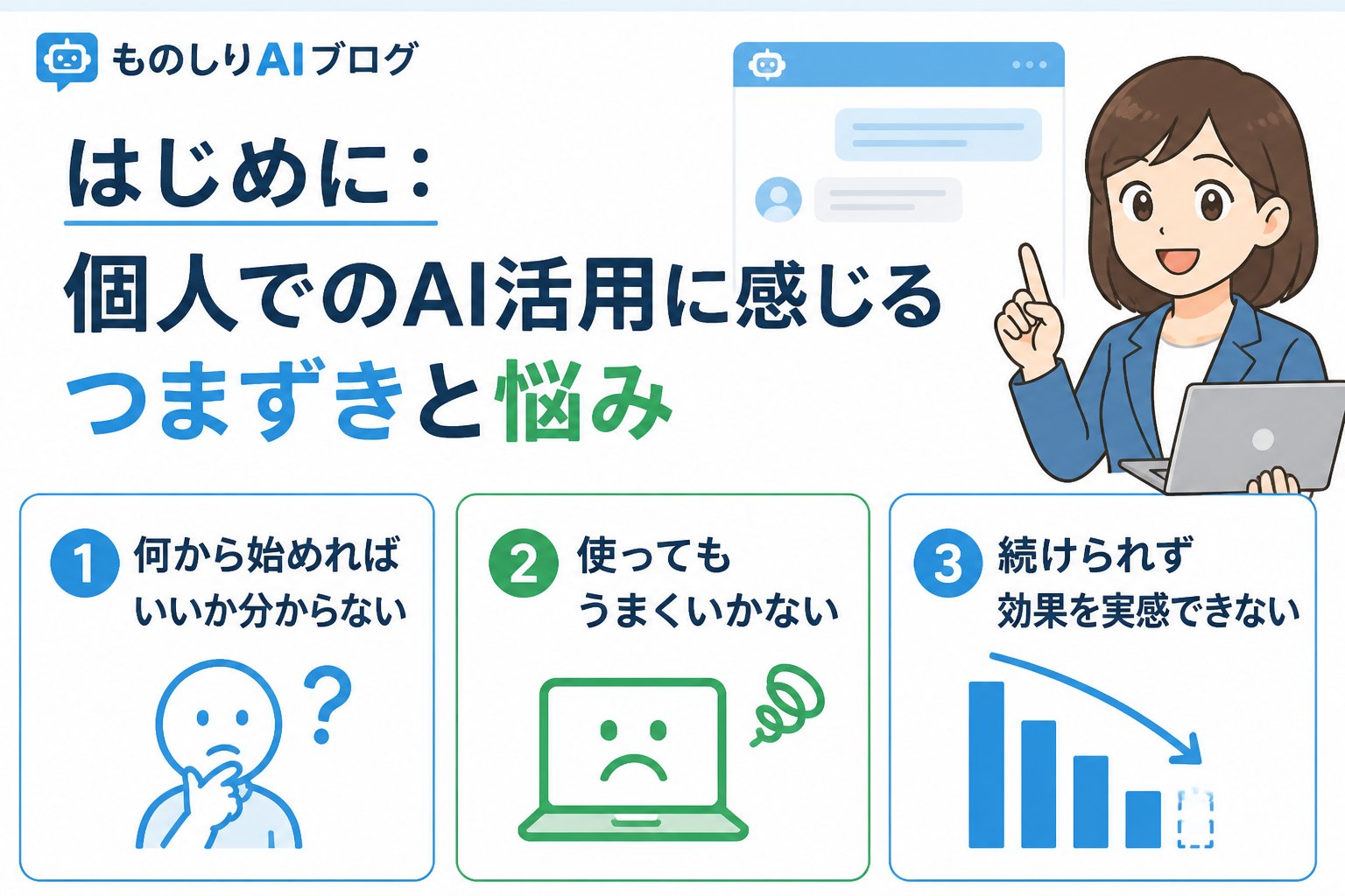 業務効率化 はじめに：個人でのAI活用に感じるつまずきと悩み