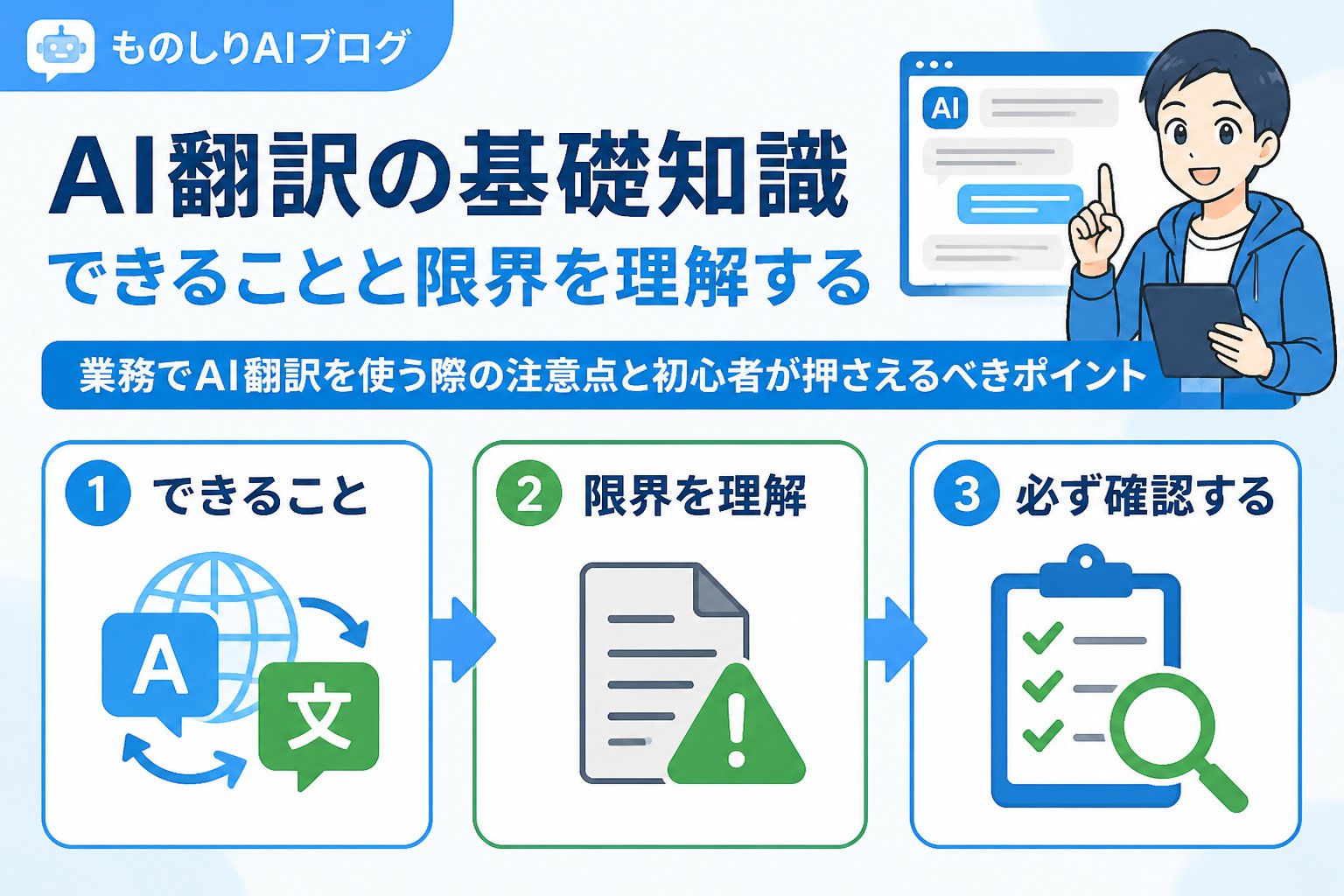 AI活用 AI翻訳の基礎知識:できることと限界を理解する