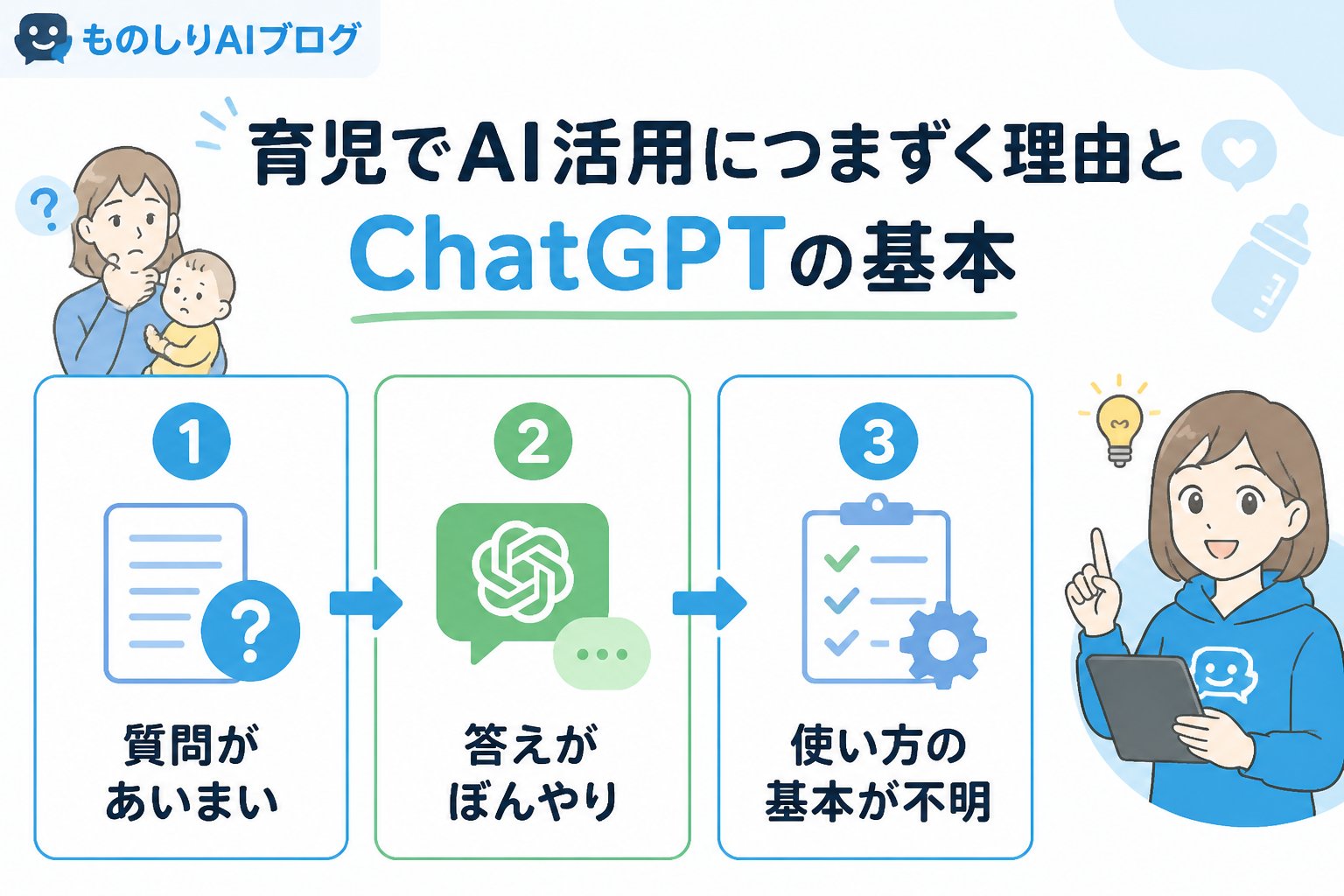 AI活用 育児でAI活用につまずく理由とChatGPTの基本