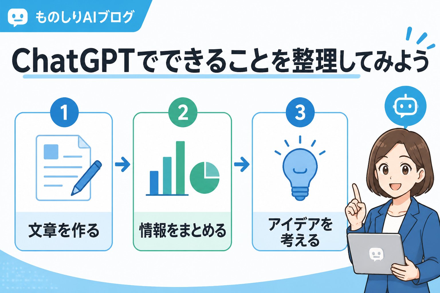 AI活用 ChatGPTでできることを整理してみよう