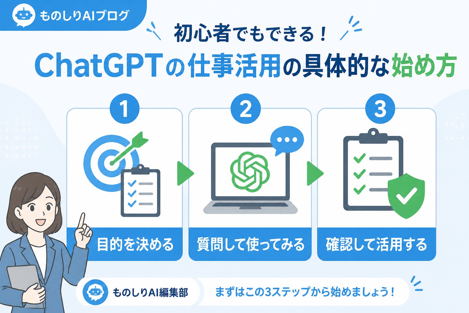AI活用 初心者でもできるChatGPTの仕事活用の具体的な始め方