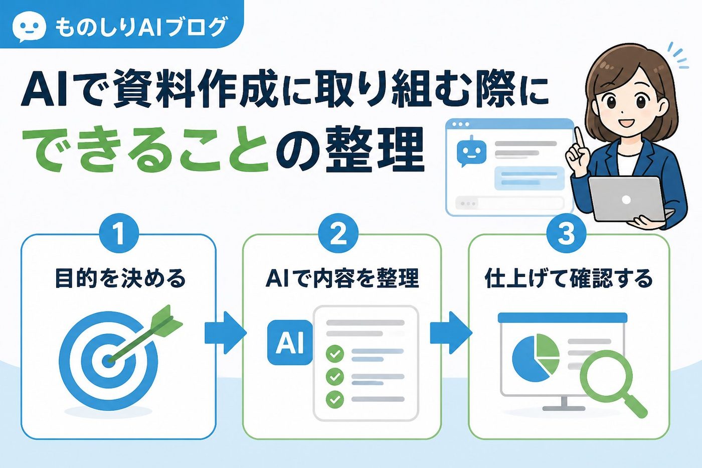 AI活用 AIで資料作成に取り組む際にできることの整理