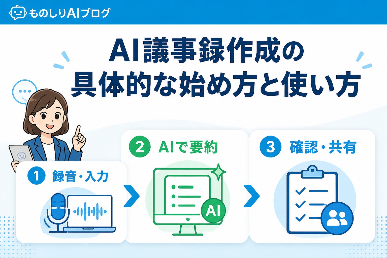 AI活用 AI議事録作成の具体的な始め方と使い方