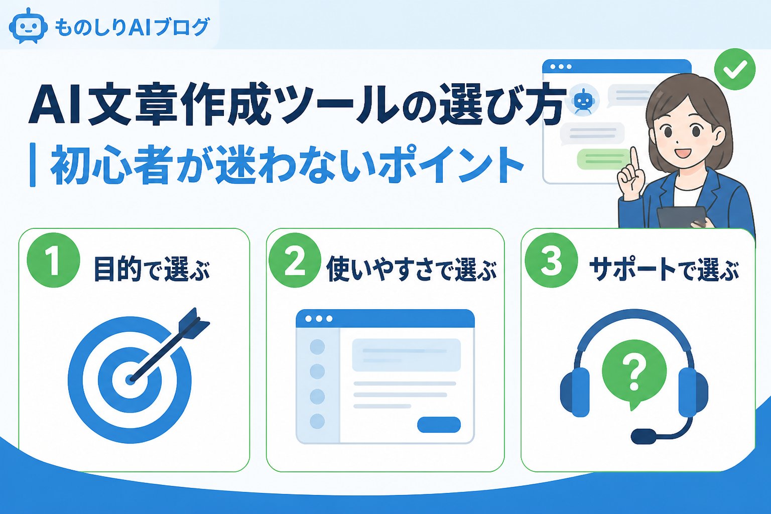 AI活用 AI文章作成ツールの選び方｜初心者が迷わないポイント