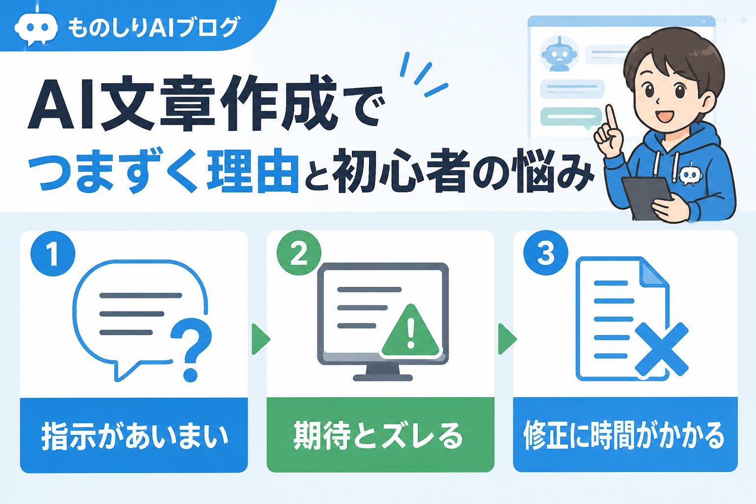 AI活用 AI文章作成でつまずく理由と初心者の悩み
