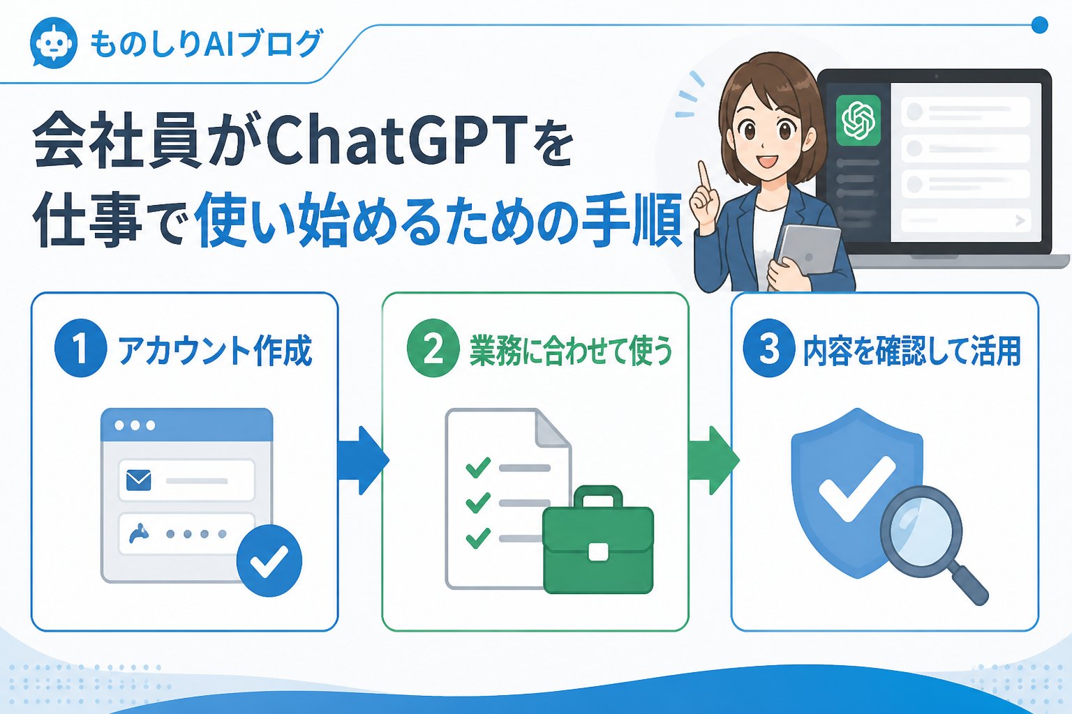 AI活用 会社員がChatGPTを仕事で使い始めるための具体的な手順