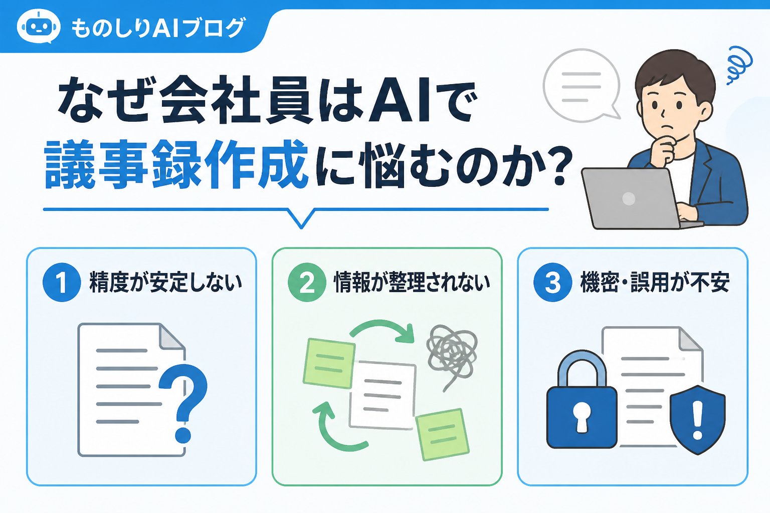 AI活用 なぜ会社員はAIで議事録作成に悩むのか?