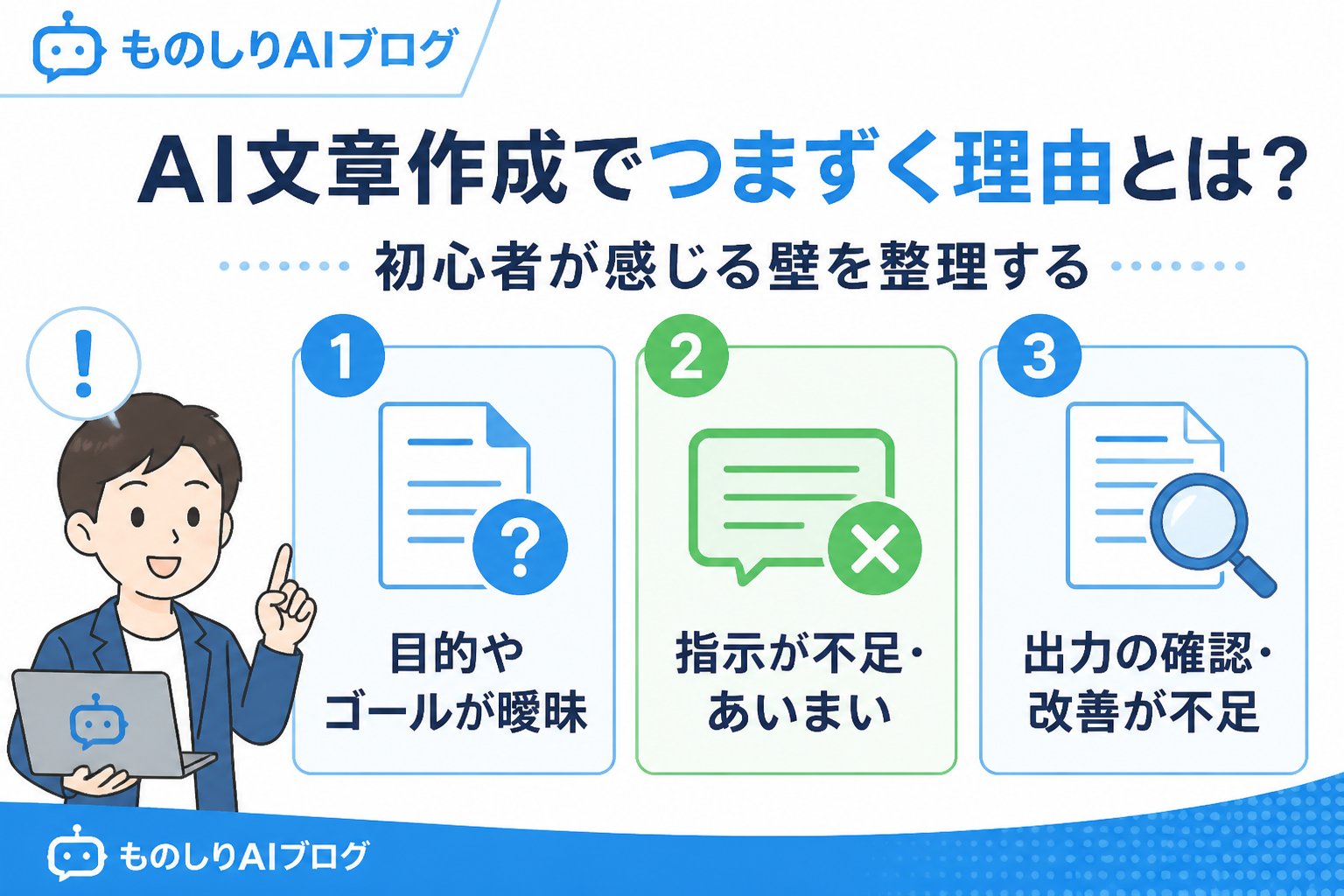 AI活用 AI文章作成でつまずく理由とは?初心者が感じる壁を整理する