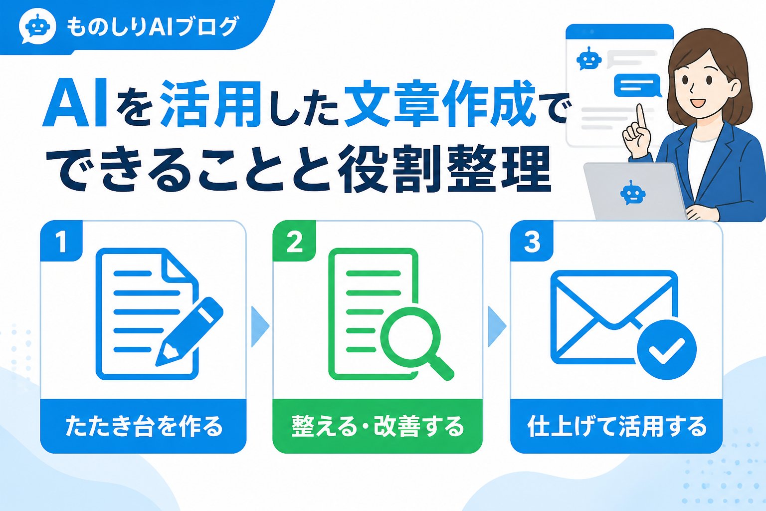 AI活用 AIを活用した文章作成でできることと役割整理