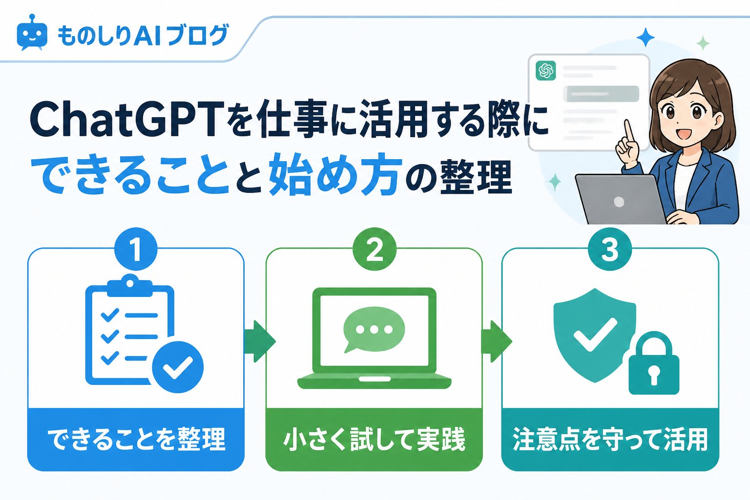 AI活用 ChatGPTを仕事に活用する際にできることと始め方の整理