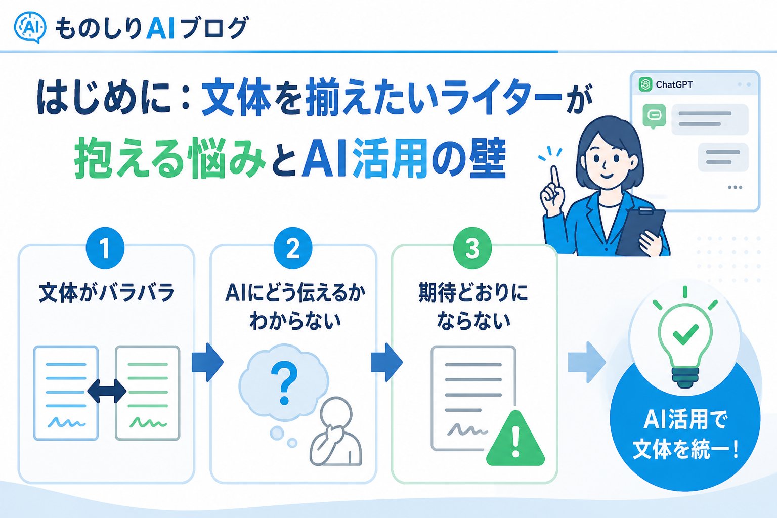 プロンプト はじめに：文体を揃えたいライターが抱える悩みとAI活用の壁