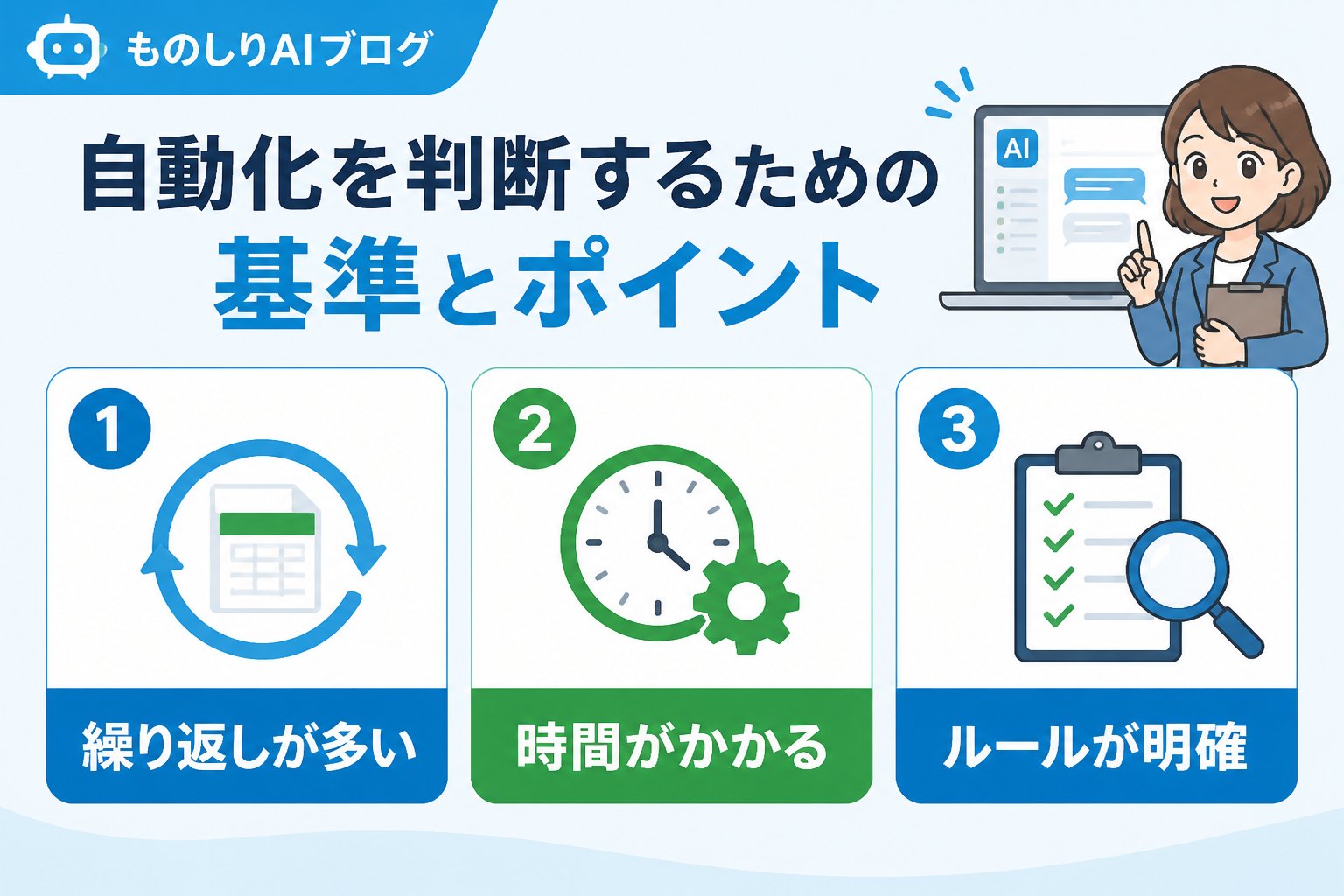 業務効率化 自動化を判断するための基準とポイント