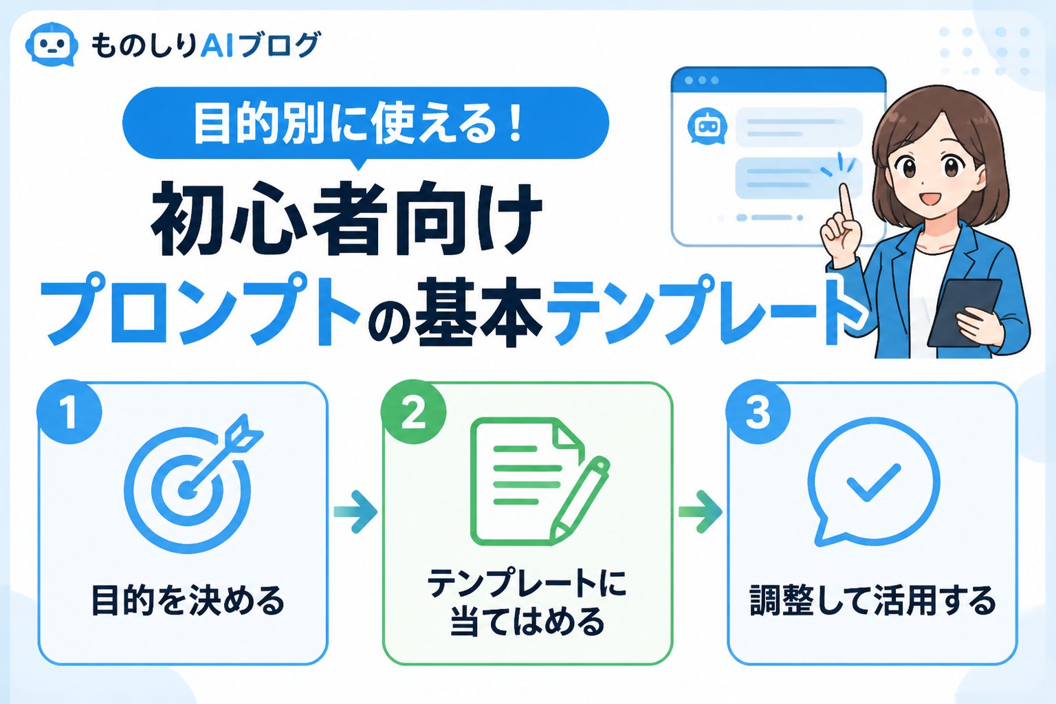 プロンプト 目的別に使える!初心者向けプロンプトの基本テンプレート