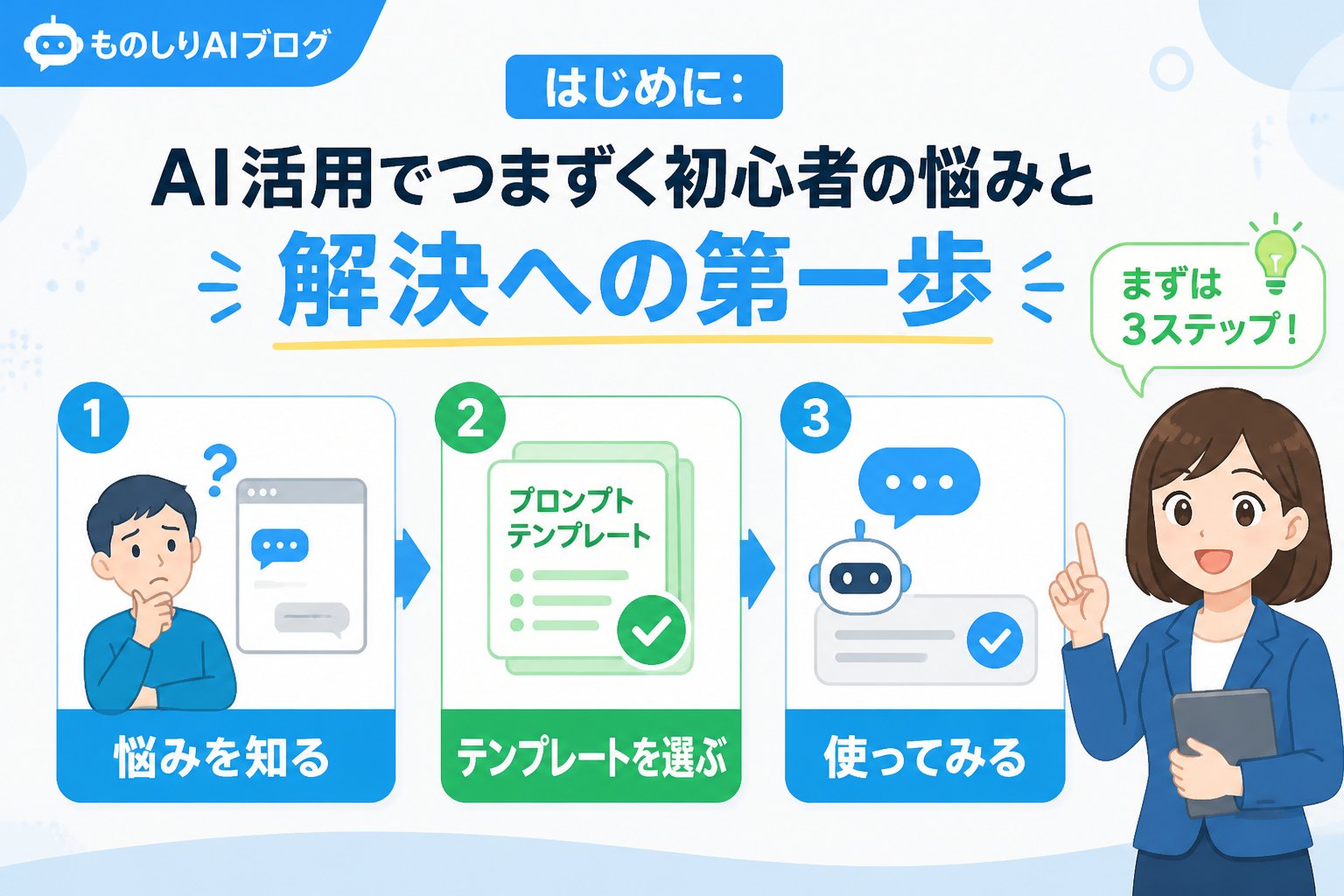 プロンプト はじめに：AI活用でつまずく初心者の悩みと解決への第一歩