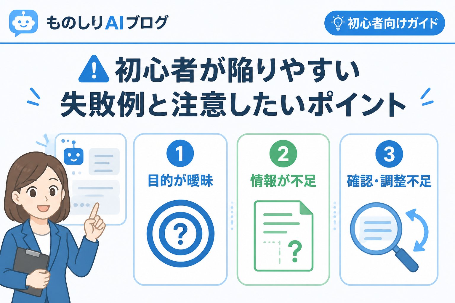プロンプト 初心者が陥りやすい失敗例と注意したいポイント