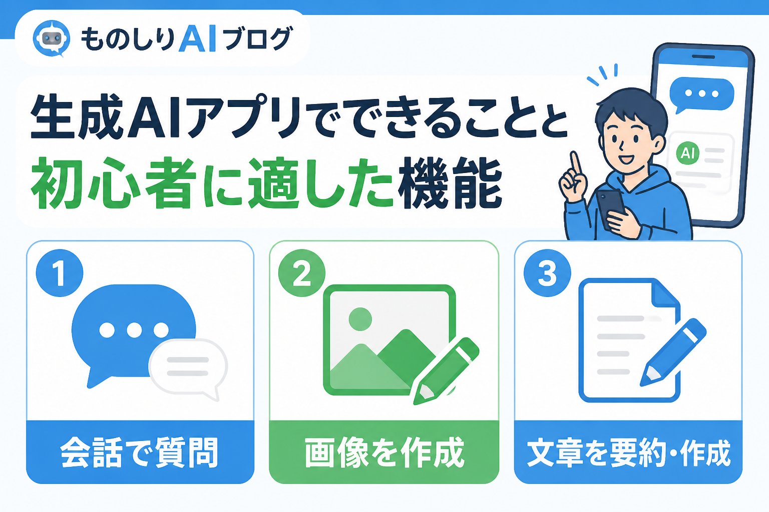 AI活用 生成AIアプリでできることと初心者に適した機能