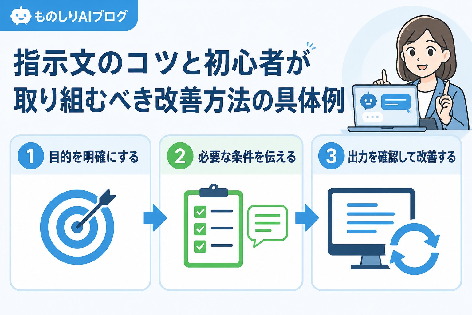 プロンプト 指示文のコツと初心者が取り組むべき改善方法の具体例