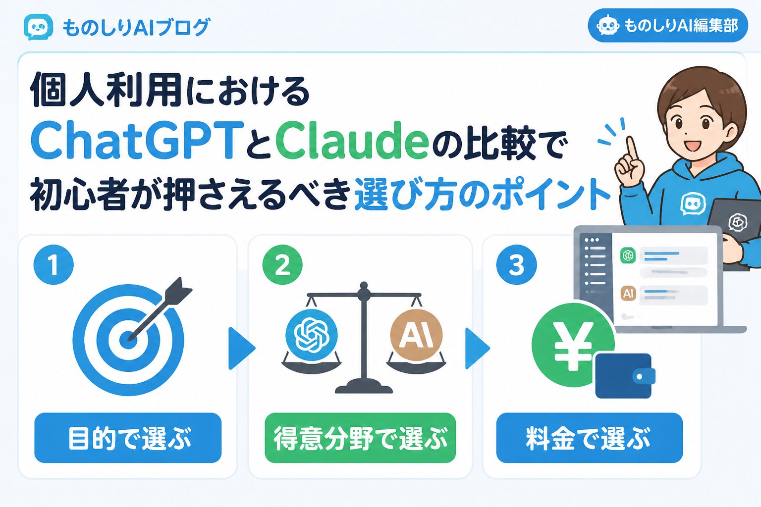 AIツール 個人利用におけるChatGPTとClaudeの比較で初心者が押さえるべき選び方のポイント