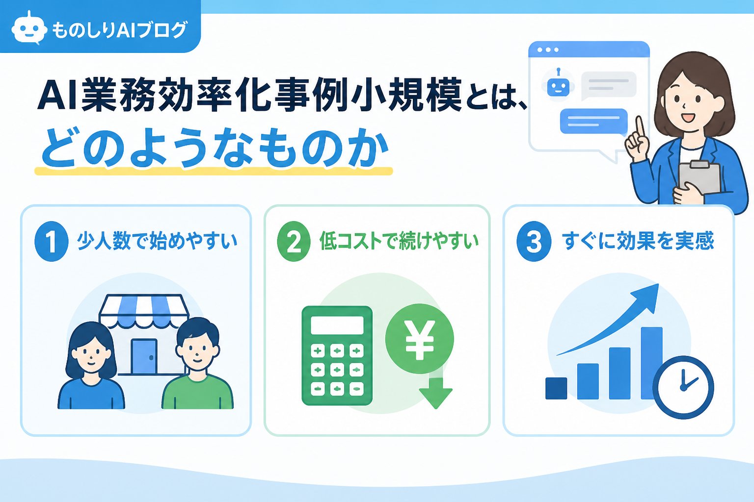 業務効率化 AI業務効率化事例小規模とは、どのようなものか