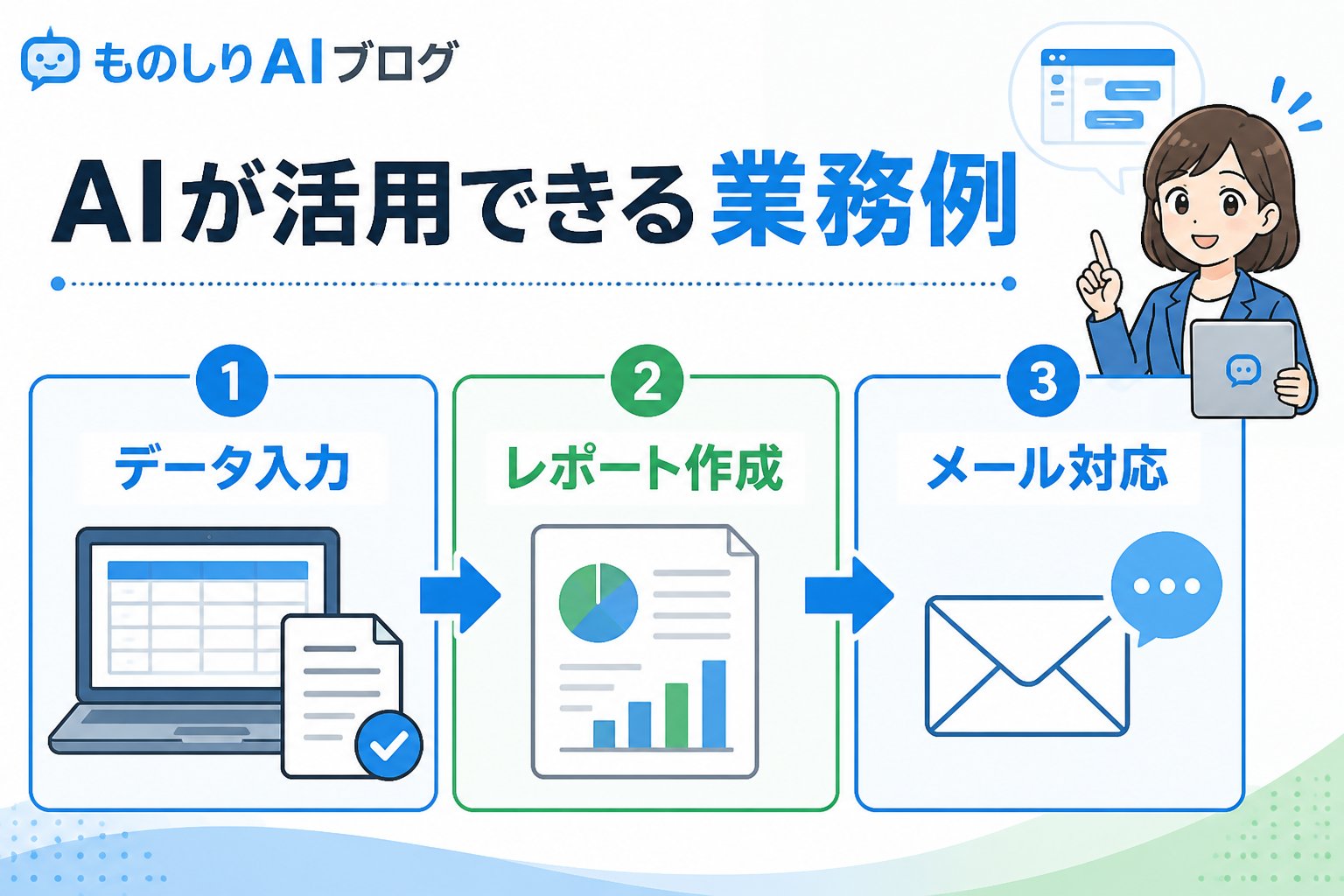 業務効率化 ルーティンワーク自動化方法としてAIが活用できる業務例