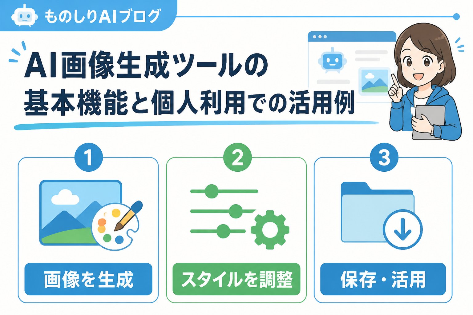 AIツール AI画像生成ツールの基本機能と個人利用での活用例