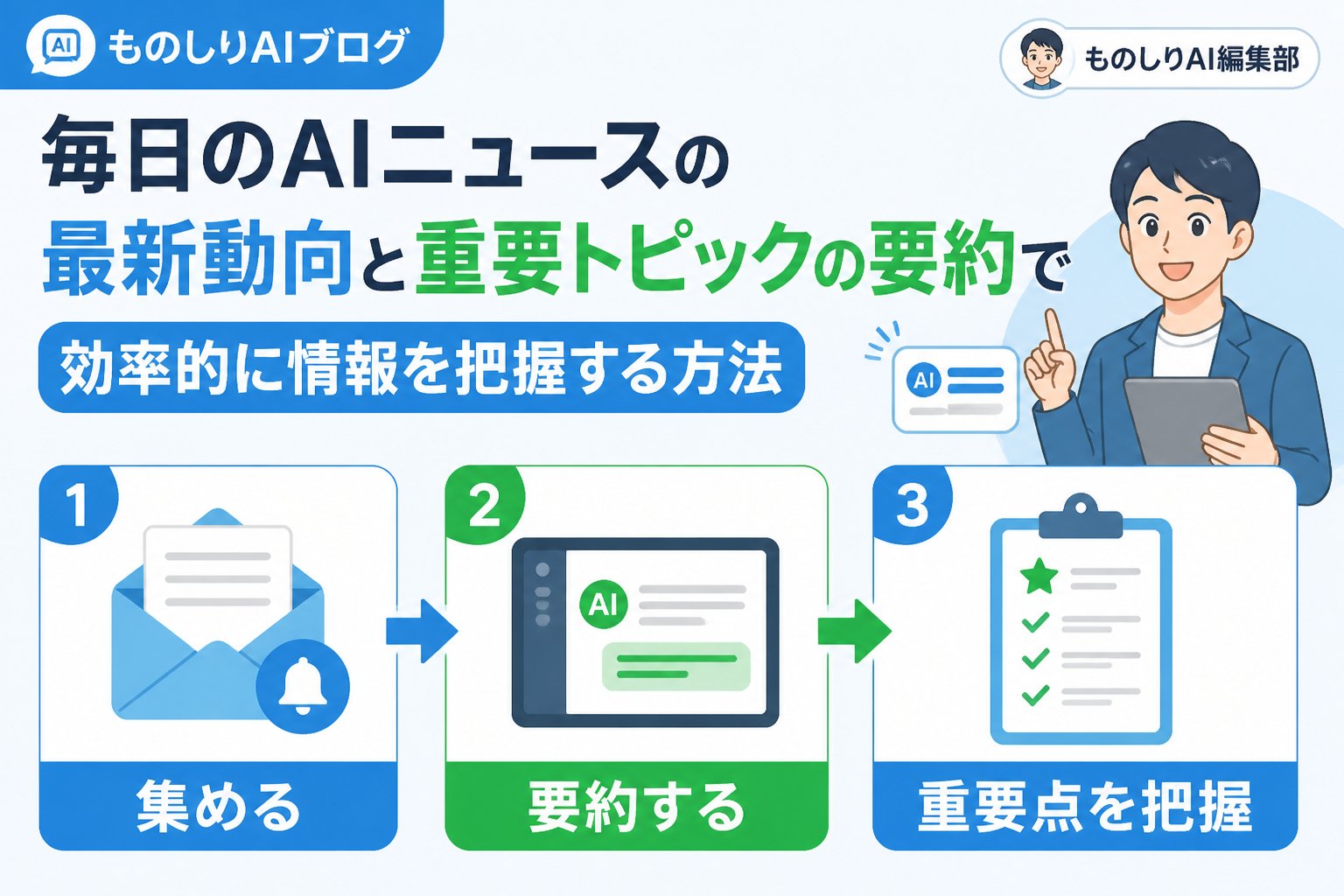 AI活用 毎日のAIニュースの最新動向と重要トピックの要約