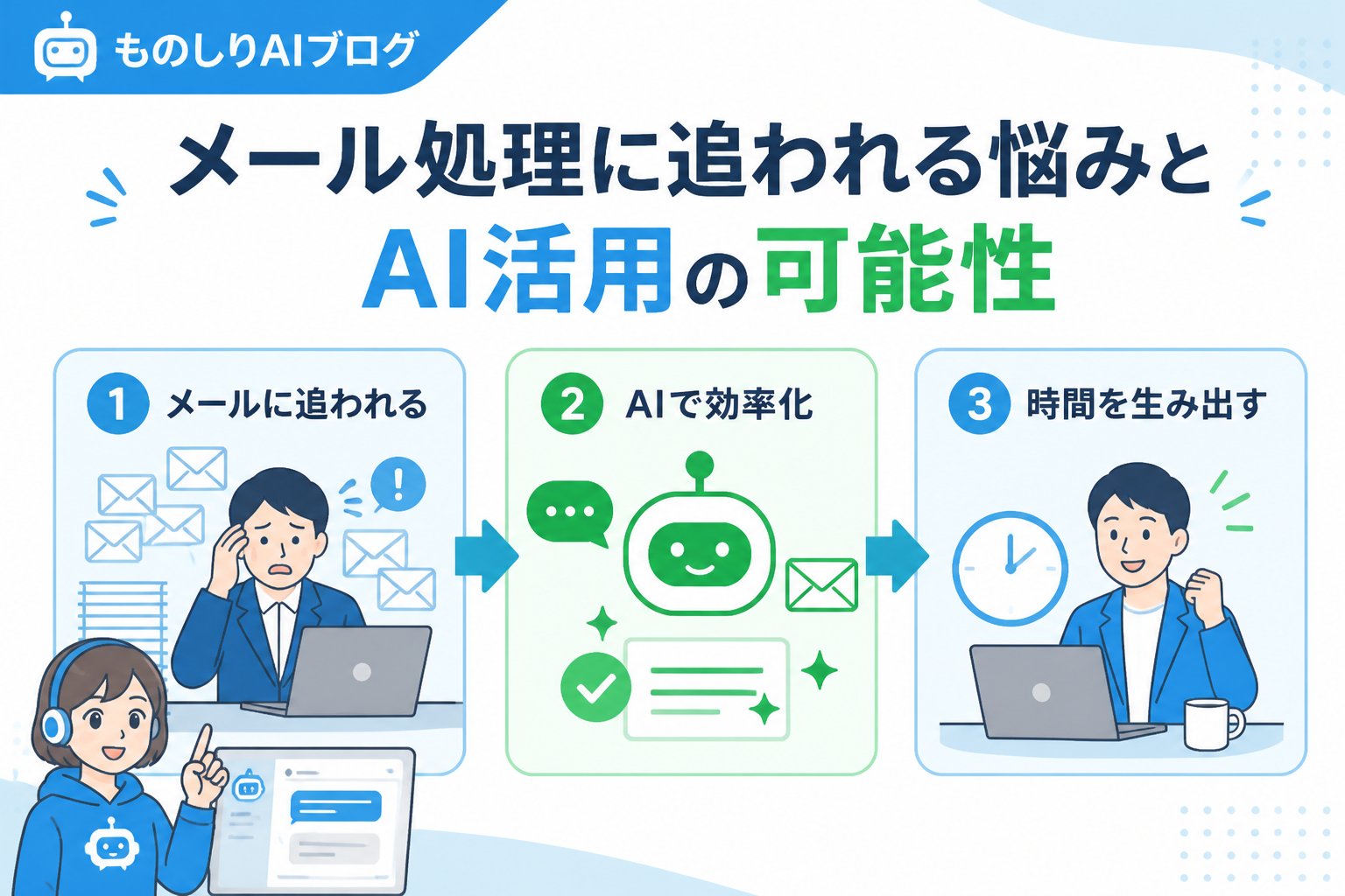 業務効率化 メール処理に追われる悩みとAI活用の可能性