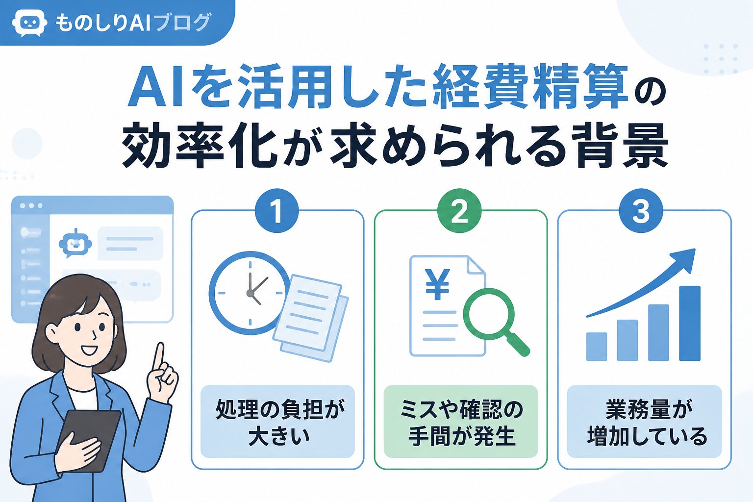 業務効率化 AIを活用した経費精算の効率化が求められる背景