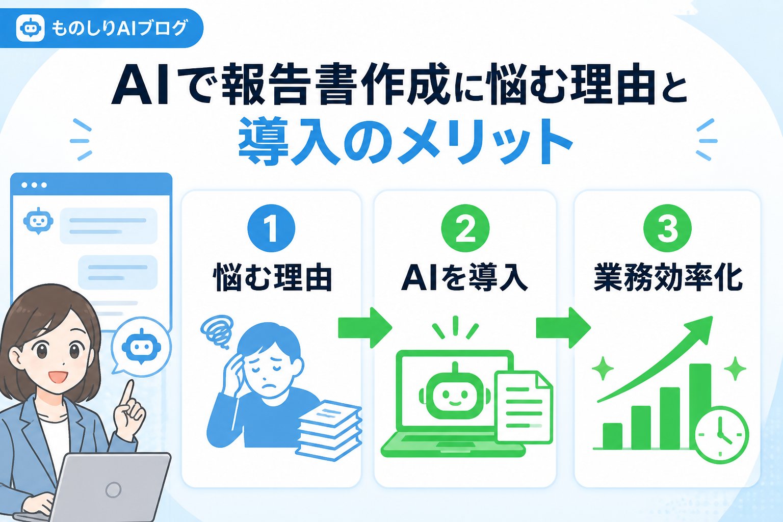 業務効率化 AIで報告書作成に悩む理由と導入のメリット