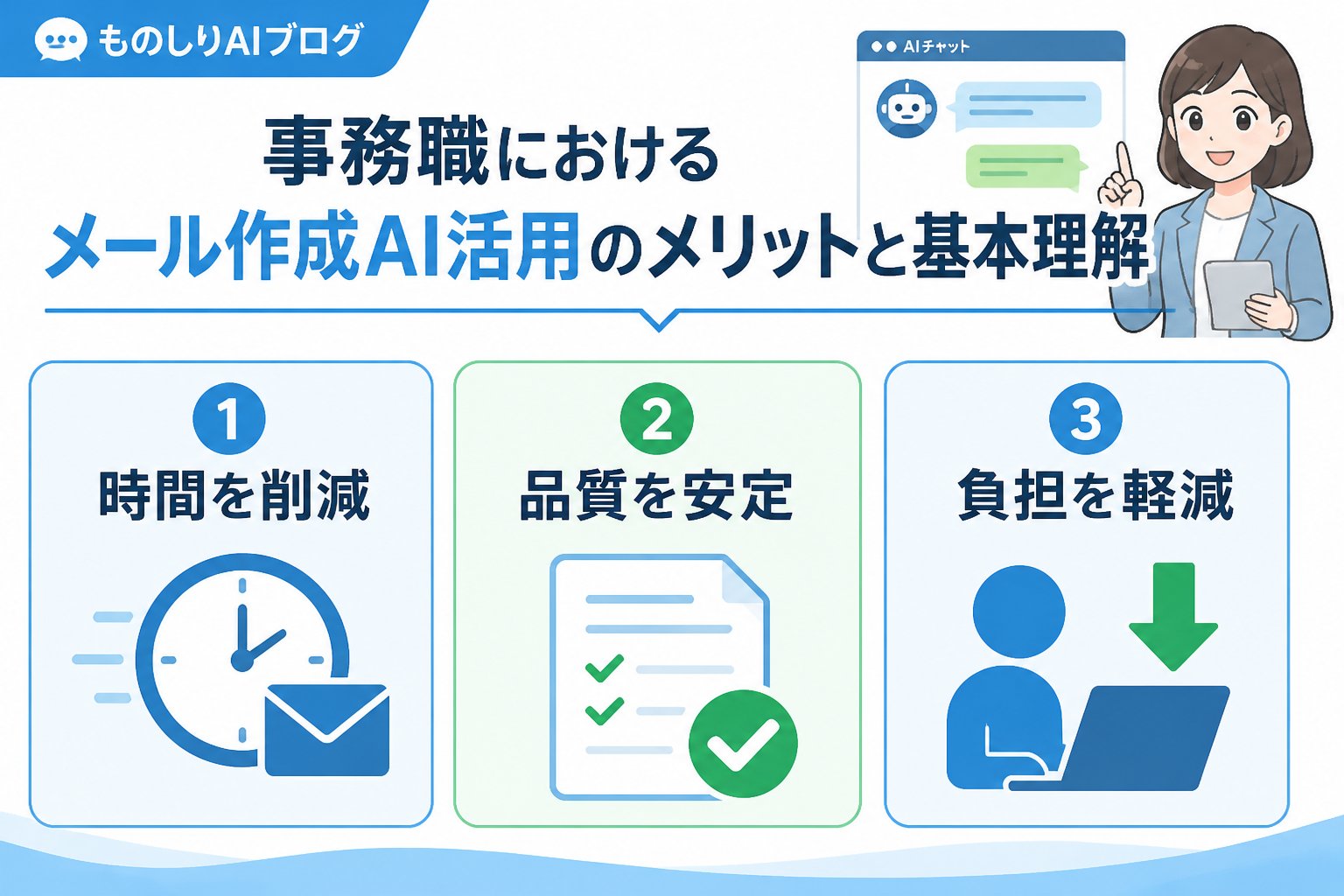 業務効率化 事務職におけるメール作成AI活用のメリットと基本理解