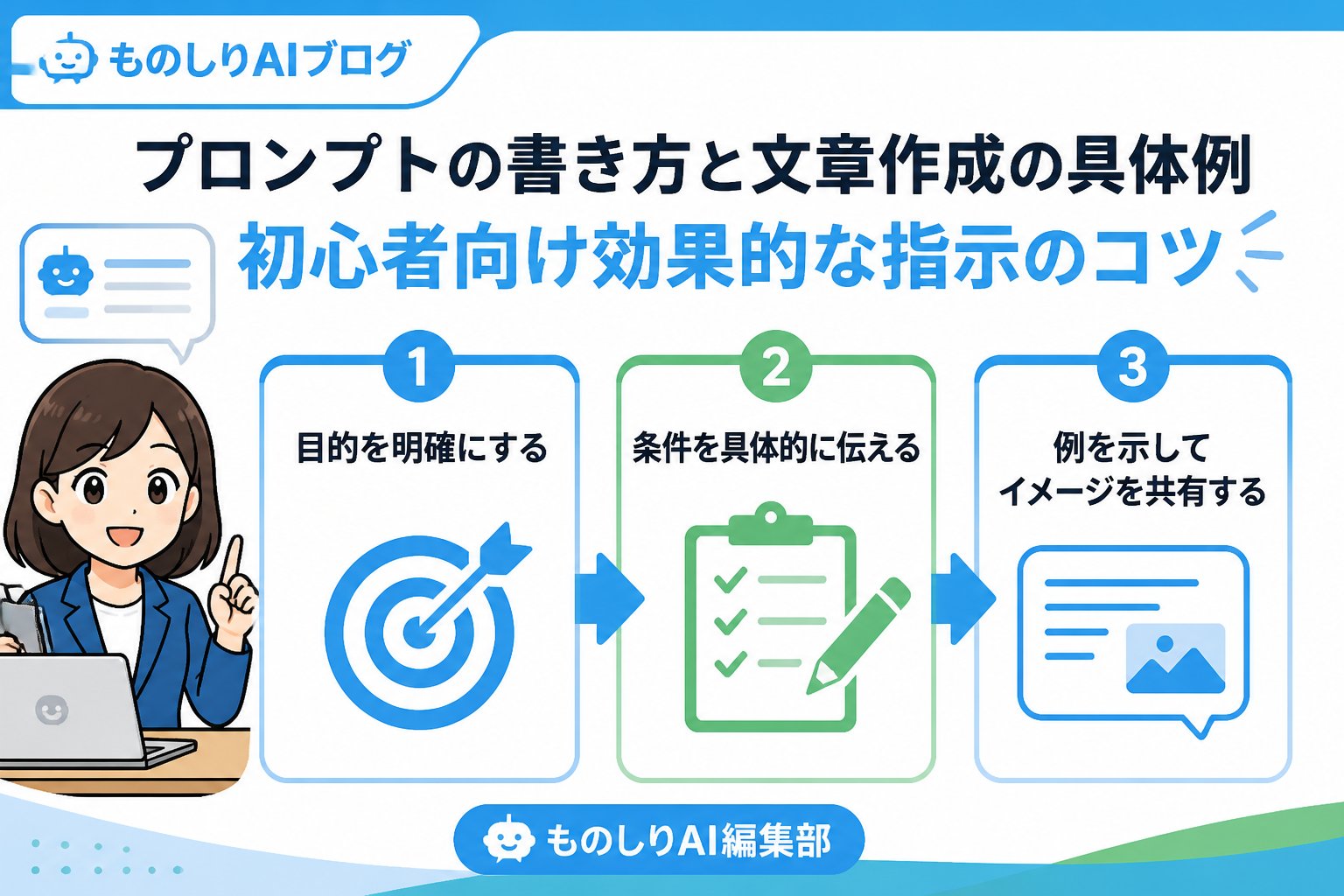 プロンプト プロンプト書き方文章作成 例を含む効果的な指示の方法