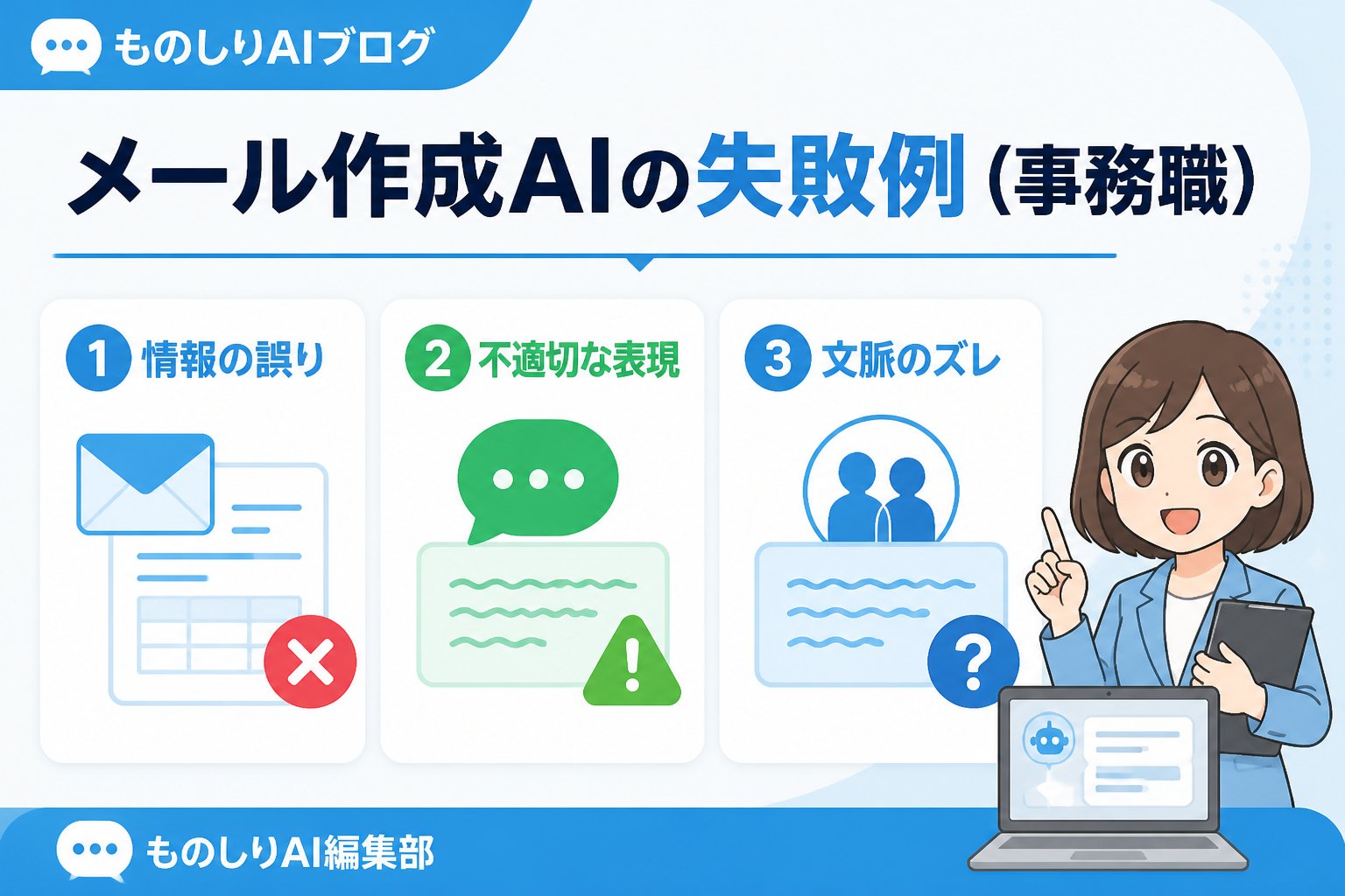 業務効率化 メール作成AIの失敗例(事務職)