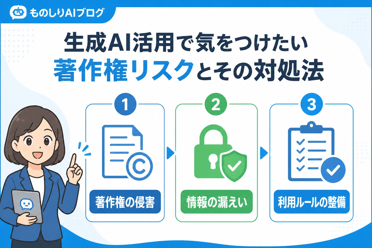 AI活用 生成AI活用で気をつけたい著作権リスクとその対処法