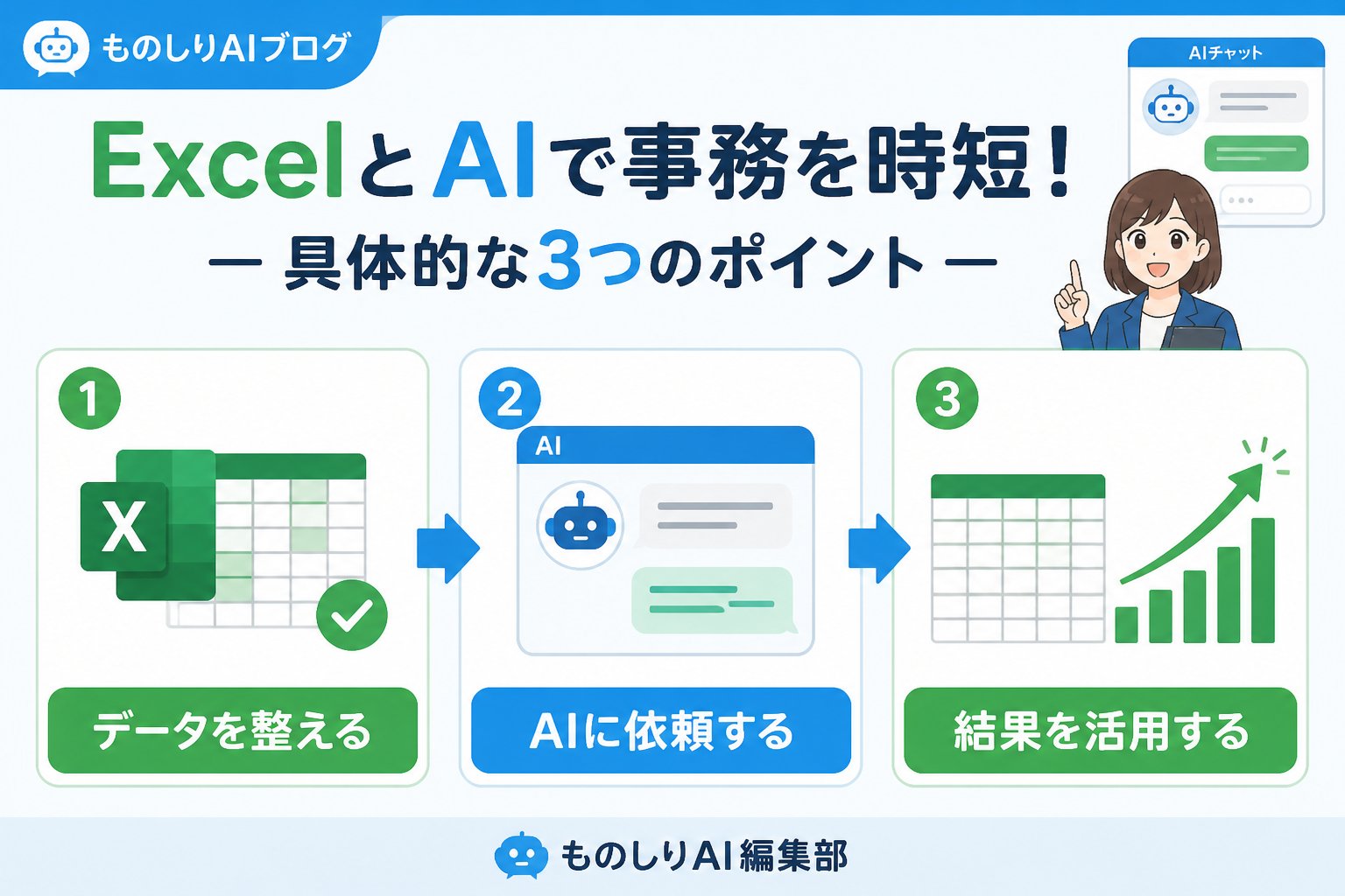 業務効率化 ExcelとAIを活用した事務職の時短術の具体的なポイント