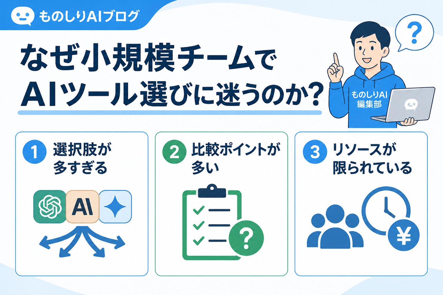 AIツール なぜ小規模チームでAIツール選びに迷うのか？