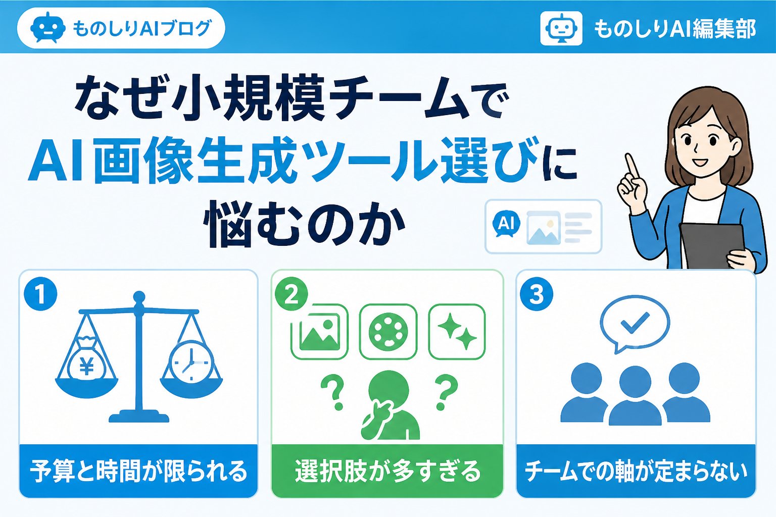 AIツール なぜ小規模チームでAI画像生成ツール選びに悩むのか