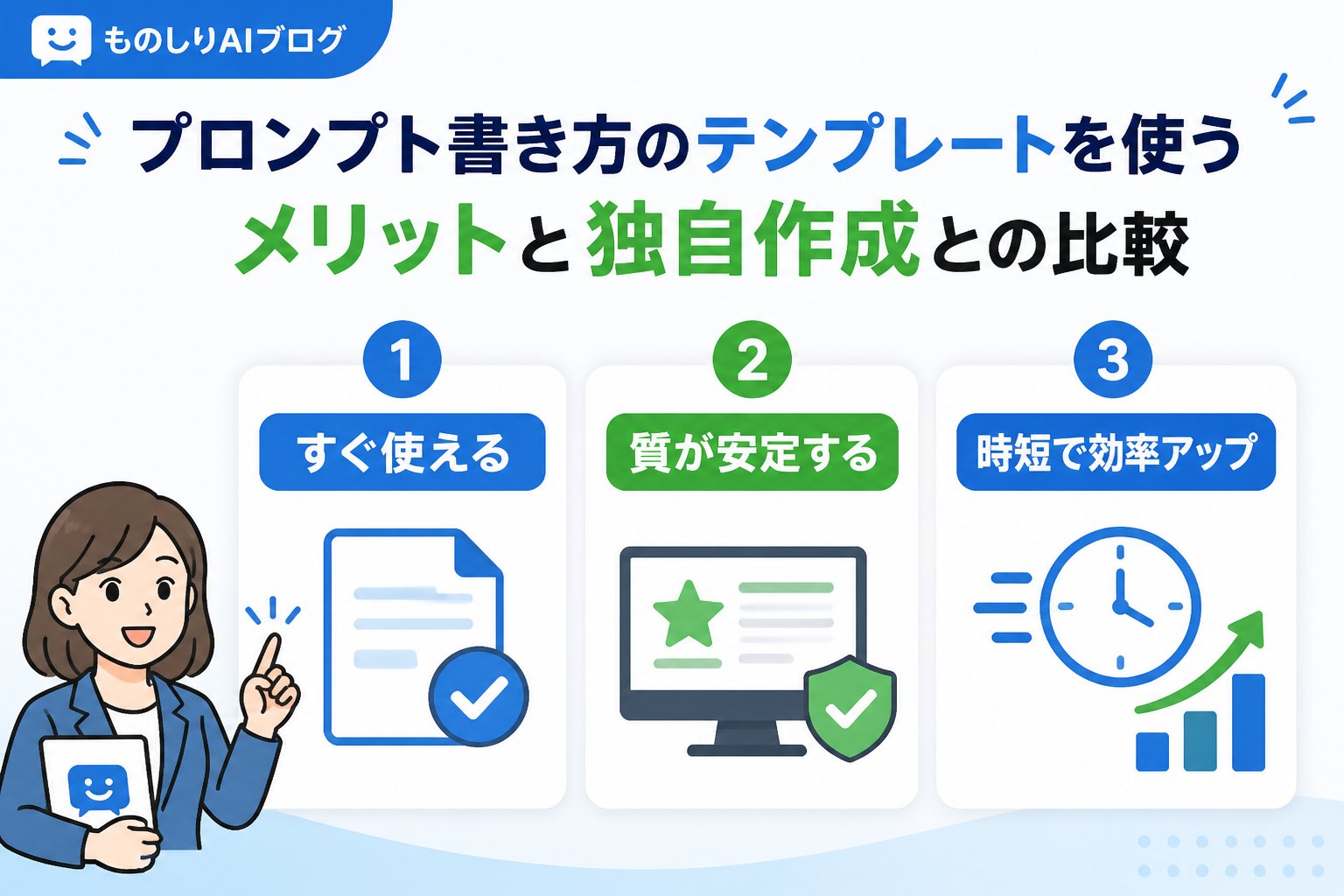 プロンプト プロンプト書き方のテンプレート（文章作成）を使うメリットと独自作成との比較