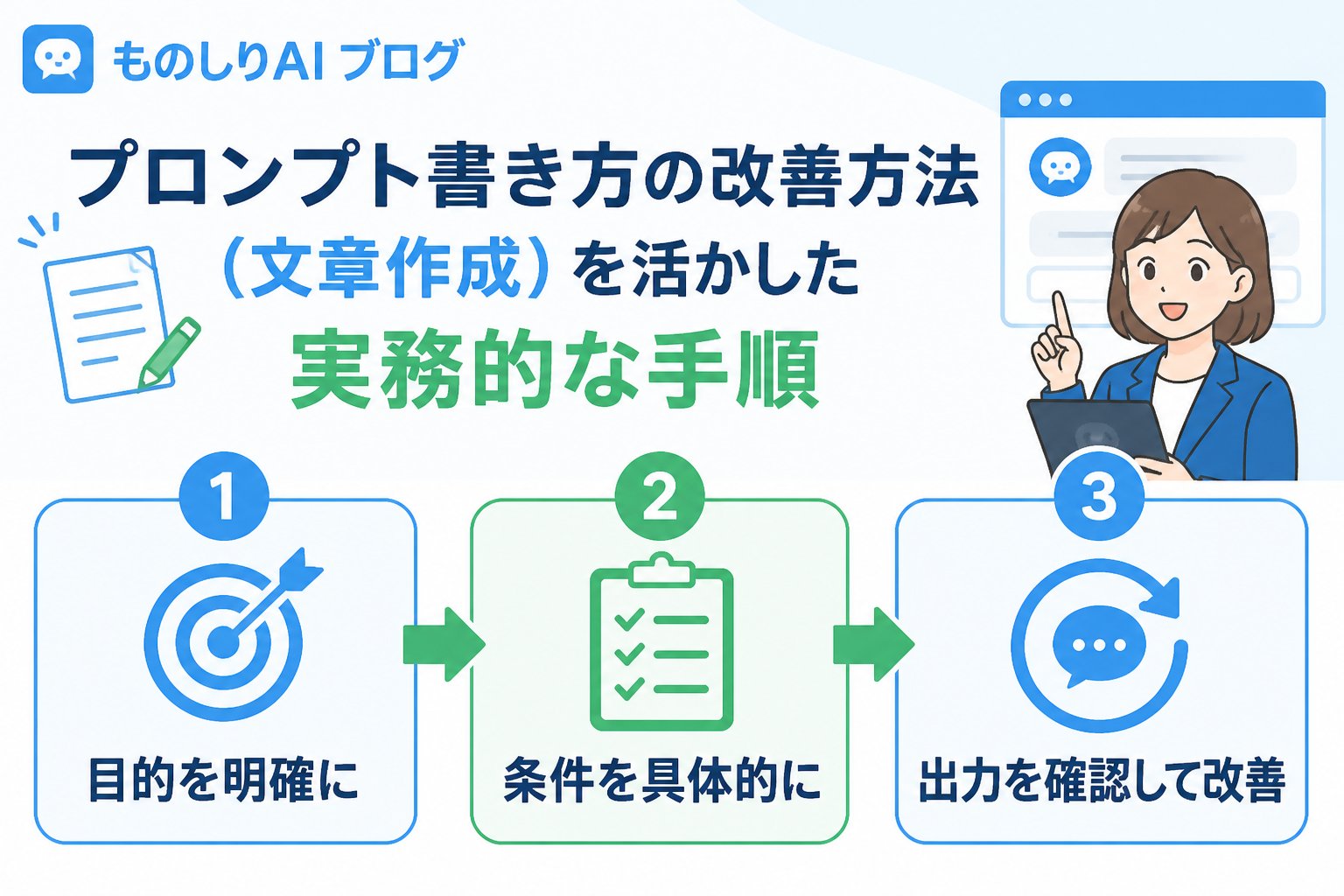プロンプト プロンプト書き方の改善方法（文章作成）を活かした実務的な手順