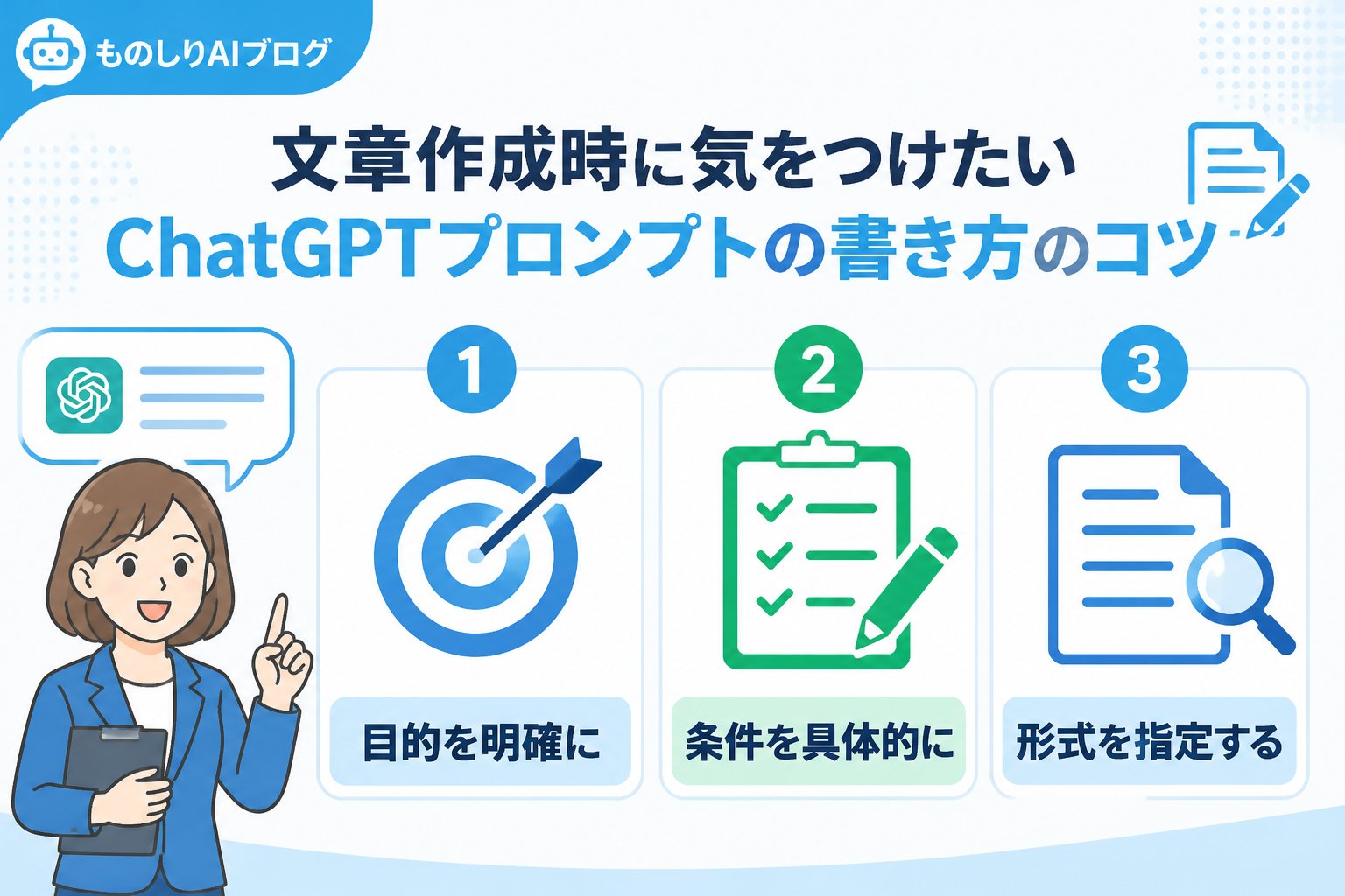 プロンプト 文章作成時に気をつけたいChatGPTプロンプトの書き方のコツ