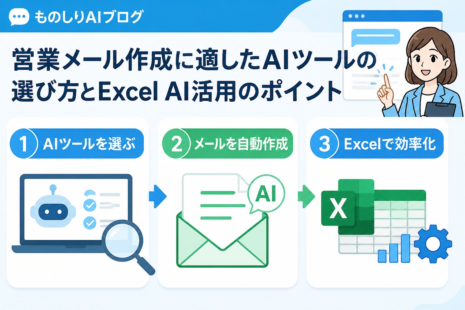 業務効率化 営業メール作成に適したAIツールの選び方とExcel AI活用のポイント